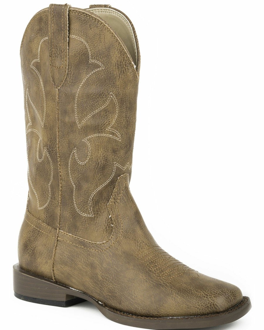 Western Boots * | Roper Youth Boys' Cole Faux Leather Western Boots Online