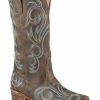 Western Boots * | Roper Women'S Brown Riley Vintage Western Boots Snip Toe Sale