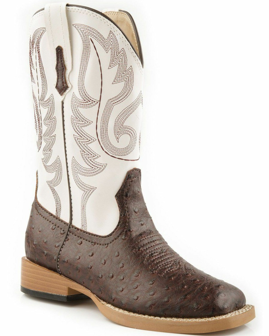 Western Boots * | Roper Kid'S Ostrich Western Boots Limited Edition