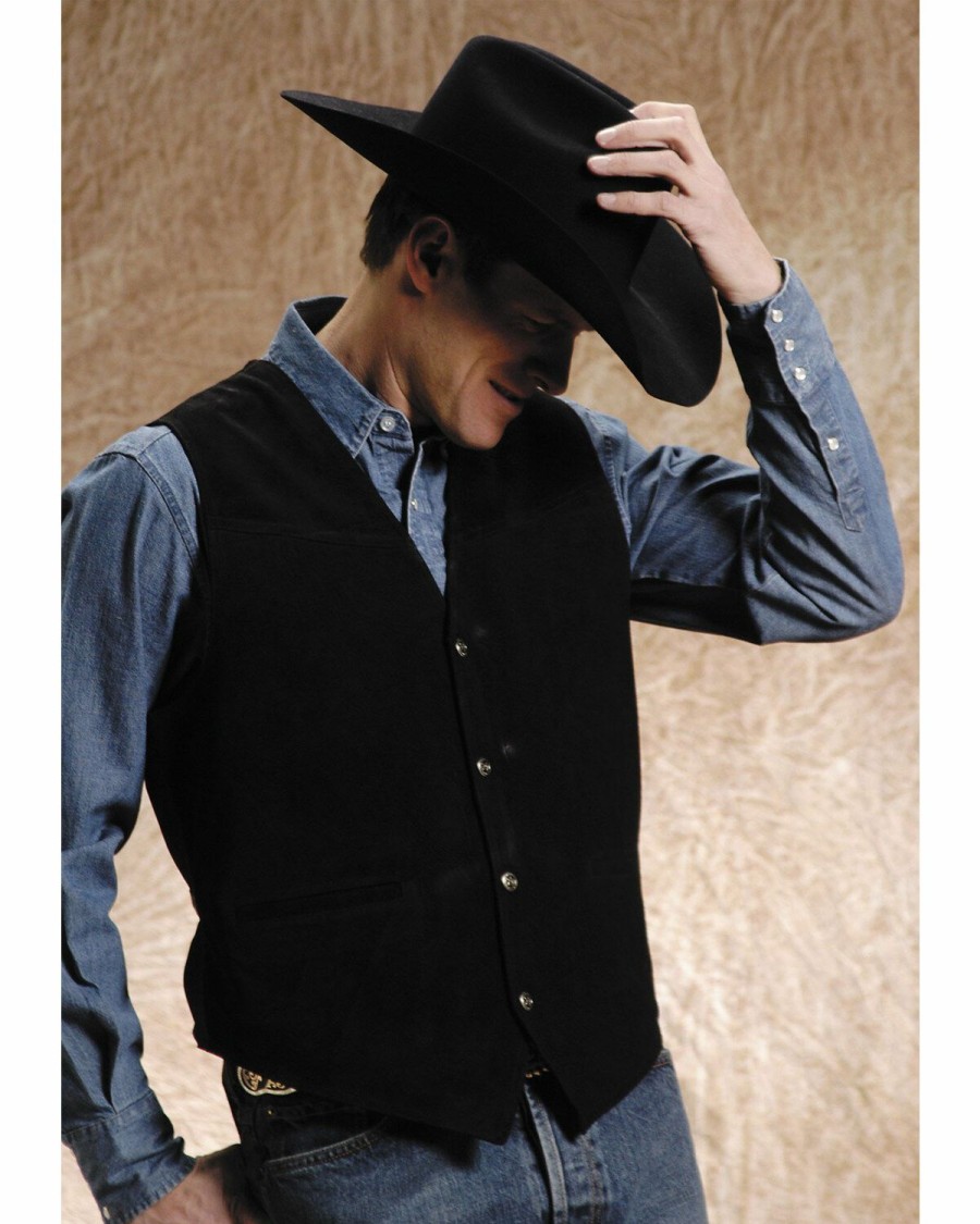 Clothing * | Roper Men'S Suede Leather Vest Limited Edition