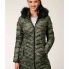 Clothing * | Roper Women'S Camo Puffer Hooded Jacket Sale