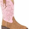 Western Boots * | Roper Girls' Blaze Western Boots Wide Square Toe Discount