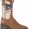 Western Boots * | Roper Men'S Patriot Skull Western Boots Broad Square Toe Outlet