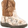 Western Boots * | Roper Infant Girls' Claire Floral Western Boots Round Toe Outlet