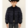 Clothing * | Roper Boys' Price Point Navy Poly Fill Zip-Front Jacket Outlet