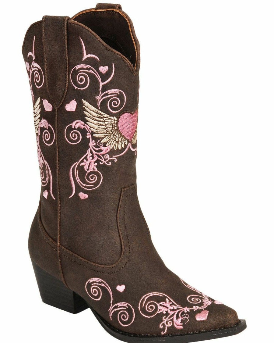 Western Boots * | Roper Kid'S Winged Heart Western Boots Outlet