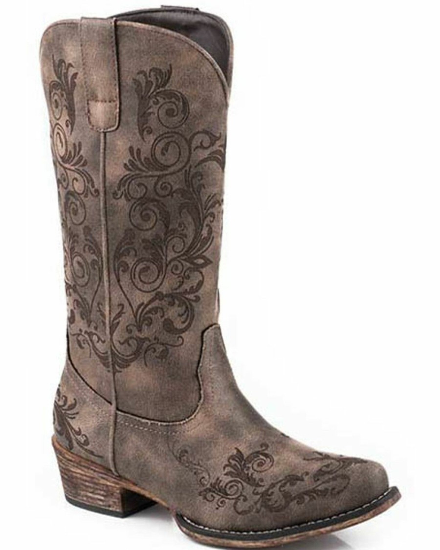 Western Boots * | Roper Women'S Tall Stuff Western Boots Snip Toe Online