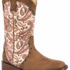 Western Boots * | Roper Girls' Glitter Geo Print Western Boots Round Toe Outlet