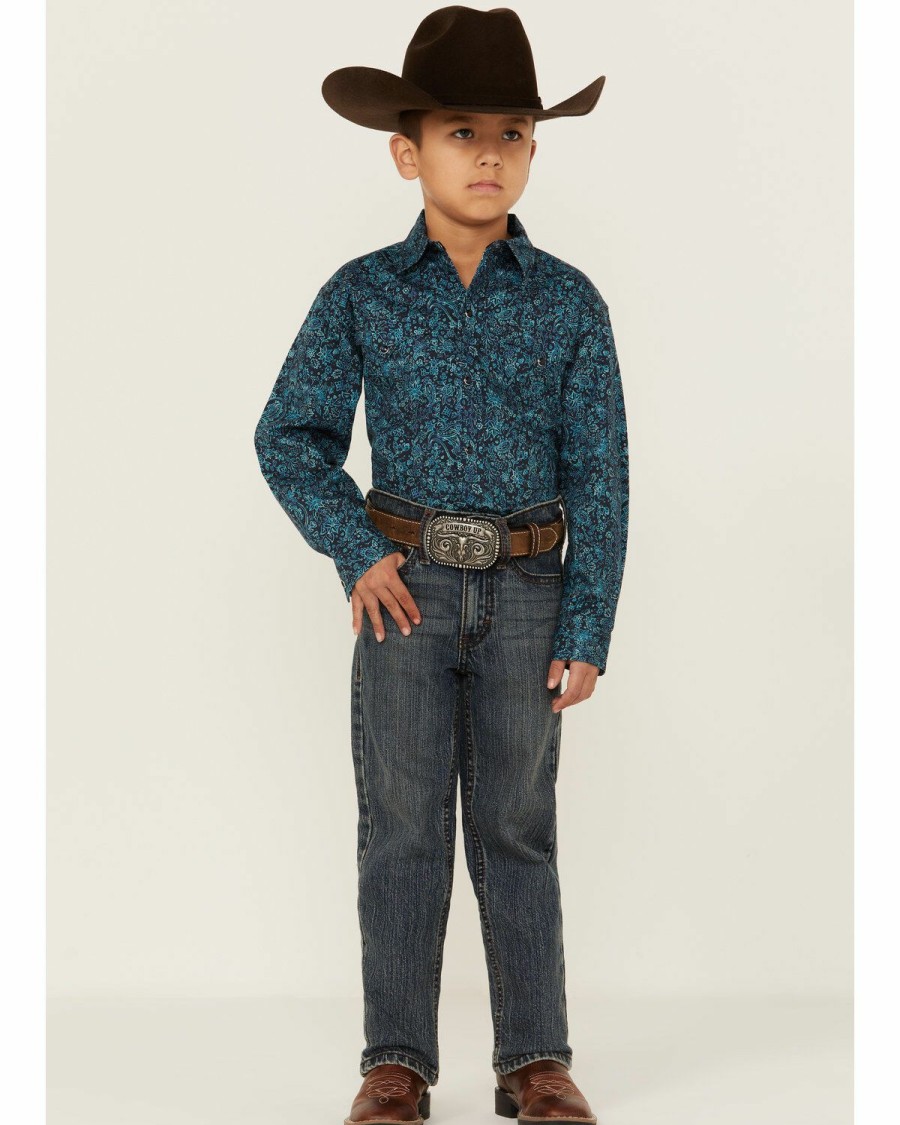 Clothing * | Roper Infant Boys' Floral Snap Shirt Online