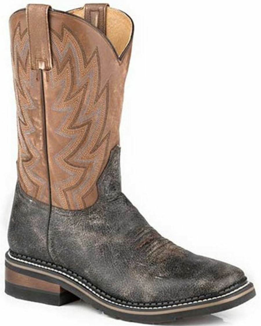 Western Boots * | Roper Men'S Work It Out Western Boots Square Toe Sale