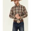 Western Shirt * | Roper Men'S Redwood Plaid Long Sleeve Button-Down Western Shirt Online