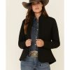 Clothing * | Roper Women'S Black Softshell Bonded Fleece Lined Jacket Outlet