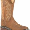 Western Boots * | Roper Men'S Work It Out Oiled Performance Leather Western Boots Square Toe Sale