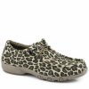 Shoes * | Roper Women'S Chillin' Leopard Casual Shoes Moc Toe Online