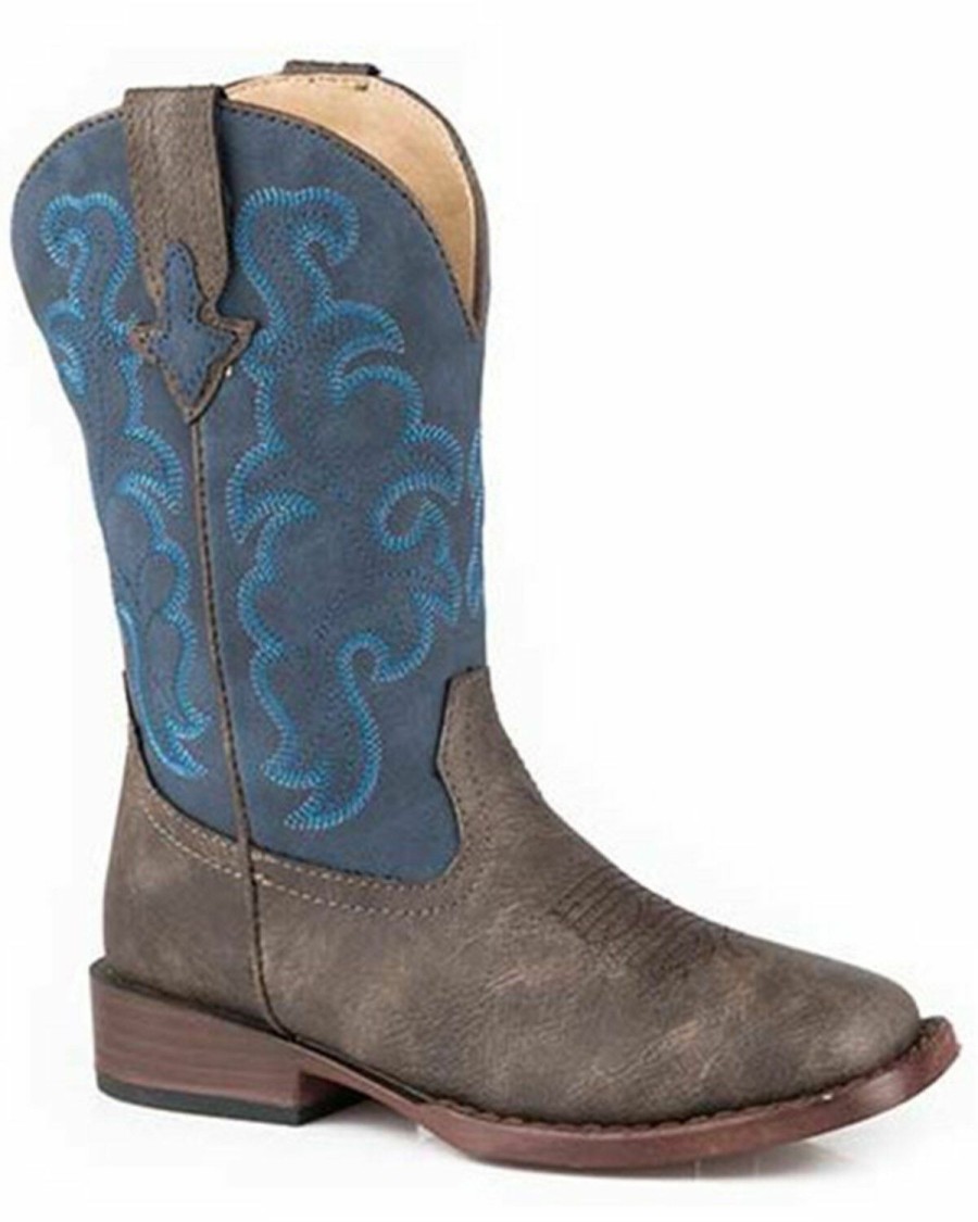 Western Boots * | Roper Boys' Blaze Western Boots Square Toe Outlet