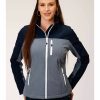 Clothing * | Roper Women'S Blue Block Softshell Jacket Limited Edition