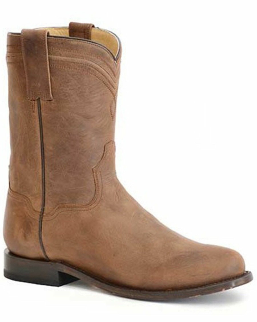 Western Boots * | Roper Men'S Burnished Brown Western Boots Round Toe Discount