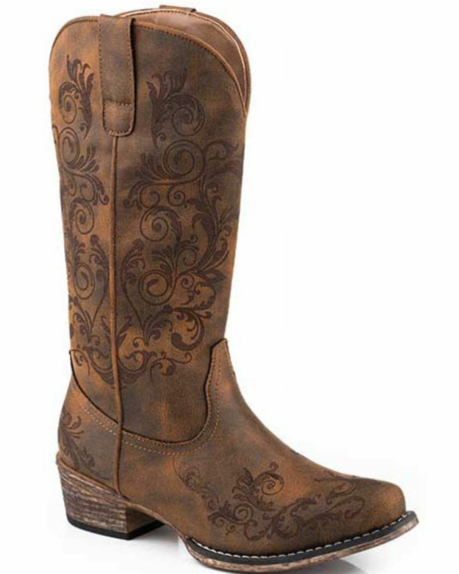 Western Boots * | Roper Women'S Tall Stuff Western Boots Snip Toe Limited Edition