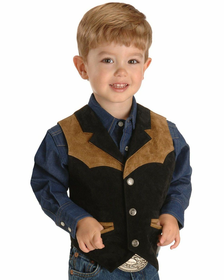 Clothing * | Roper Boys' Western Suede Vest 7-12 Discount