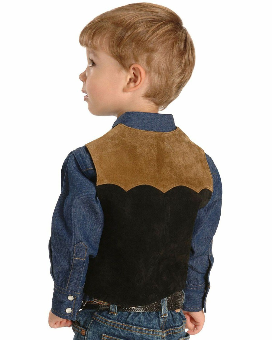 Clothing * | Roper Boys' Western Suede Vest 7-12 Discount