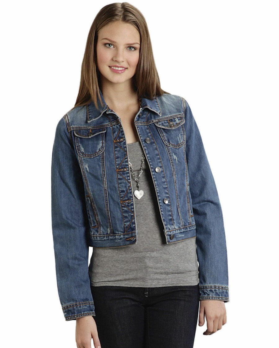 Clothing * | Roper Women'S Americana Denim Jacket Limited Edition