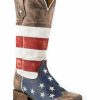 Boots * | Roper Distressed American Flag Cowgirl Boots Square Toe Sale