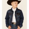 Clothing * | Roper Boys' Unlined Denim Button-Front Jacket Outlet