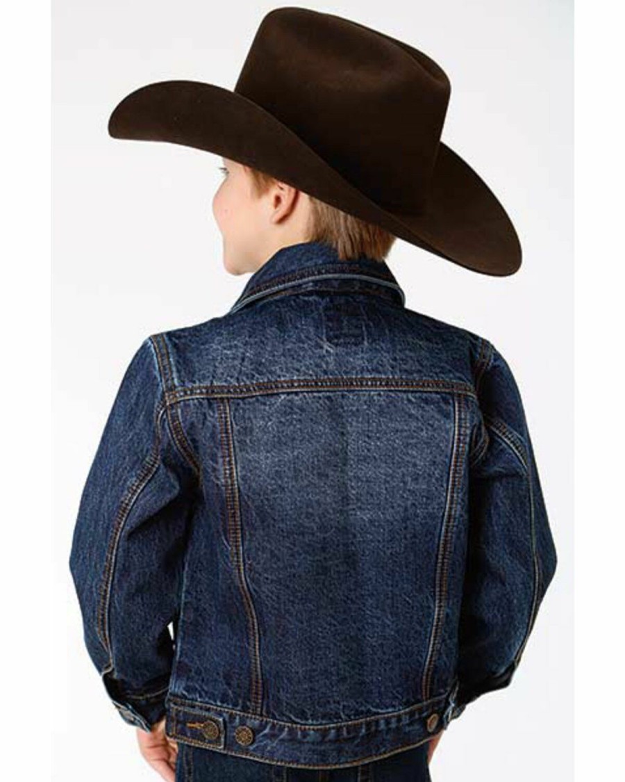 Clothing * | Roper Boys' Unlined Denim Button-Front Jacket Outlet