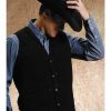 Clothing * | Roper Men'S Suede Leather Vest Outlet