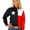 Clothing * | Roper Women'S Texas Flag Button-Down Shirt Sale