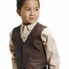 Clothing * | Roper Boys' Western Nappa Leather Vest Sale