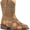 Western Boots * | Roper Girls' Bird Blocks Western Boots Square Toe Online