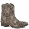 Western Boots * | Roper Women'S Vintage Faux Leather Western Boots Round Toe Outlet