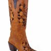 Western Boots * | Roper Women'S Floral Rose And Skull Western Boots Sale