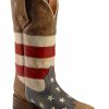 Boots * | Roper American Flag Cowboy Boots Square Toe Discount