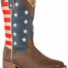 Western Boots * | Roper Men'S Brown American Patriot Western Boots Square Toe Limited Edition