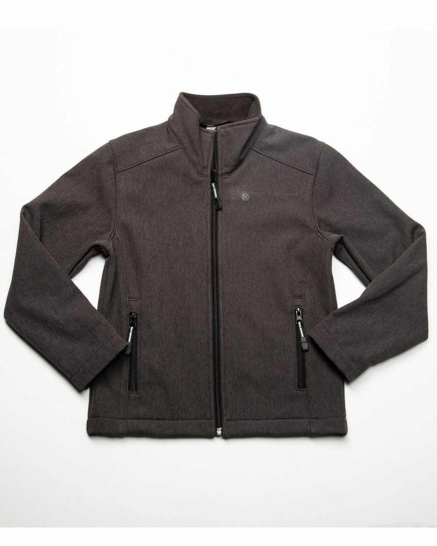 Clothing * | Roper Boys' Hi Tech Contrast Fleece Jacket Outlet