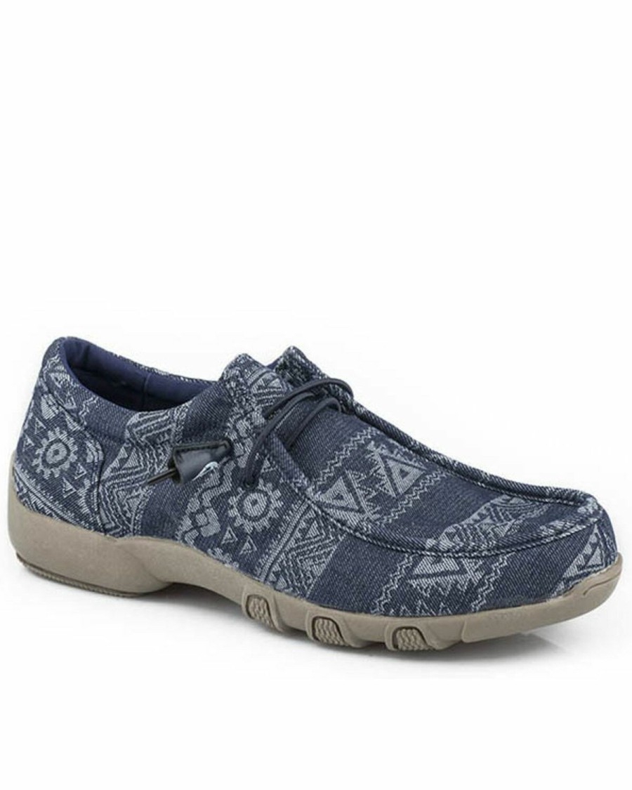 Shoes * | Roper Women'S Chillin' Southwestern Casual Shoes Moc Toe Outlet