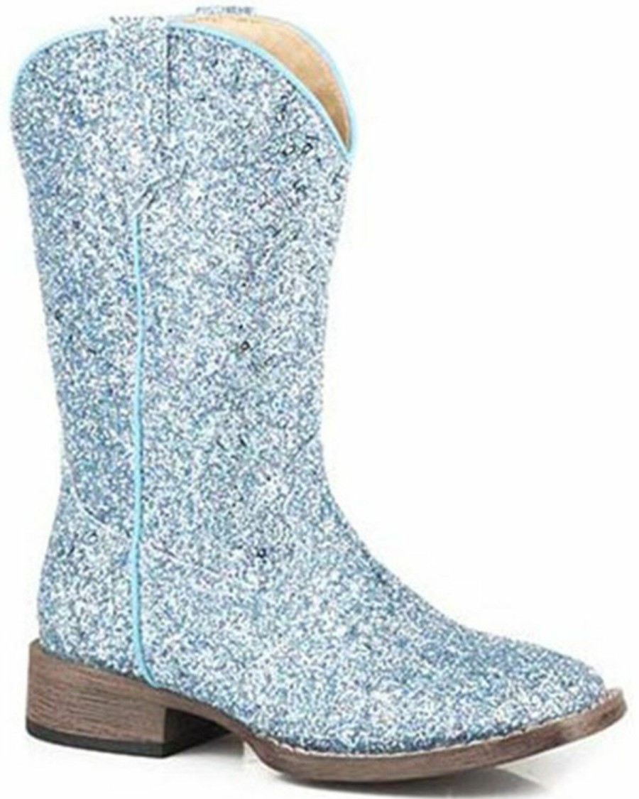 Western Boots * | Roper Toddler Girls' Glitter Galore Western Boots Square Toe Sale