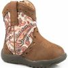 Western Boots * | Roper Toddler Girls' Glitter Geo Print Western Boots Round Toe Sale