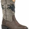 Western Boots * | Roper Girls' Buckin Bronco Western Boots Square Toe Limited Edition