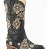 Western Boots * | Roper Women'S Riley Flowers Western Boots Snip Toe Limited Edition