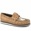 Shoes * | Roper Women'S Beige Leather Moccasin Shoes Moc Toe Online