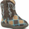 Western Boots * | Roper Toddler Girls' Turquoise Stitch Western Boots Round Toe Discount