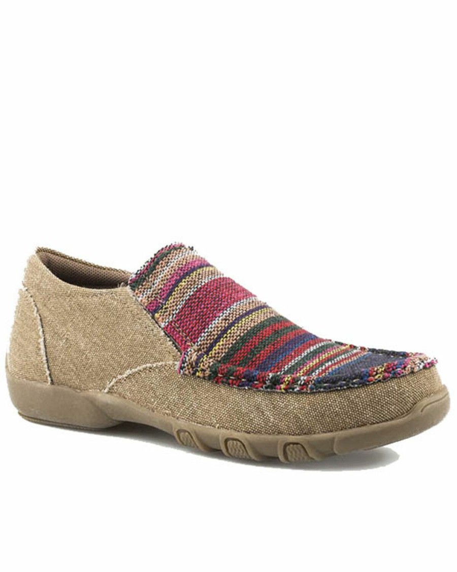 Shoes * | Roper Women'S Multi Colored Textile Slip-On Shoes Outlet