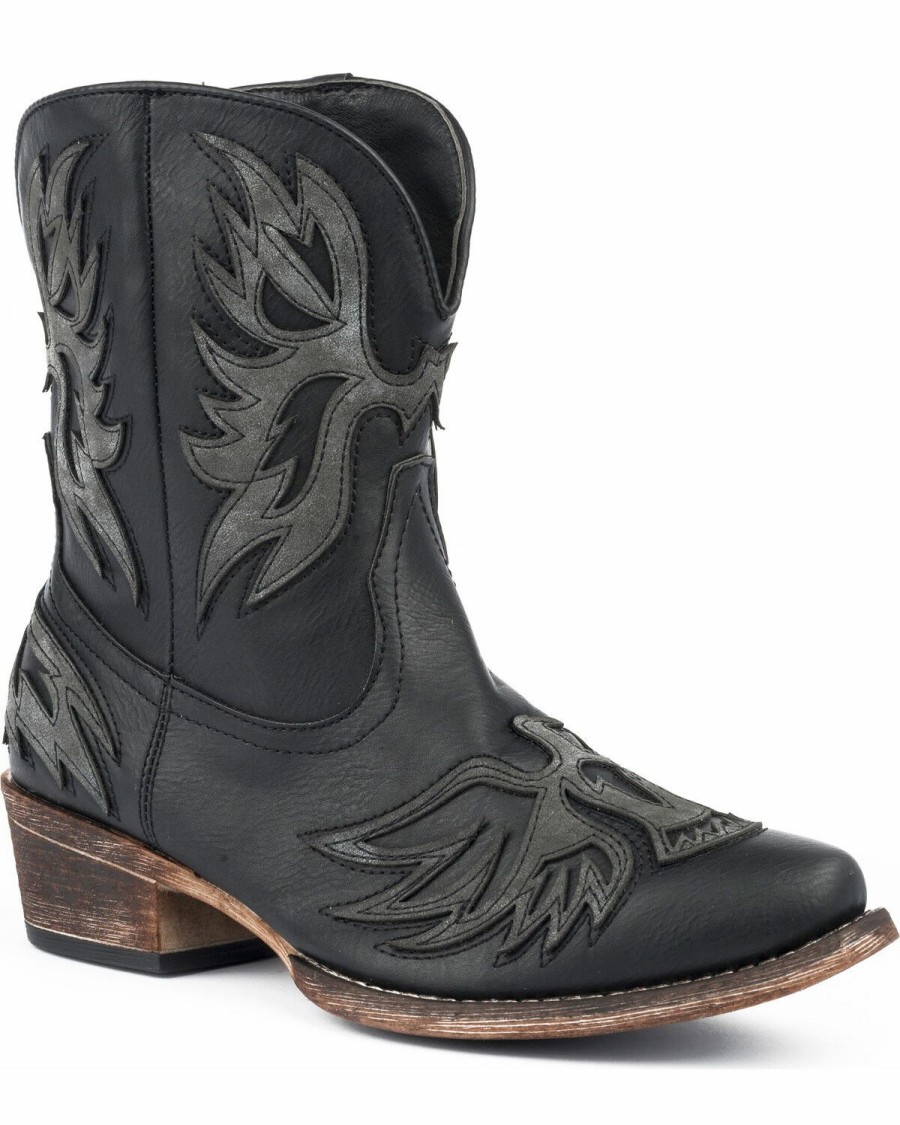 Western Boots * | Roper Women'S Amelia Eagle Overlay Western Boots Snip Toe Online