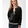 Clothing * | Roper Women'S Black Sequin Bomber Jacket Online