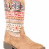 Western Boots * | Roper Girls' Southwestern Western Boots Square Toe Limited Edition