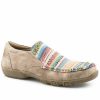 Shoes * | Roper Women'S Vintage Beige Multicolor Shoes Moc Toe Discount