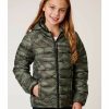 Clothing * | Roper Girls' Lightweight Quilted Hooded Camo Puffer Jacket Outlet